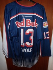 EHC RED BULL MÜNCHEN Fan Paket Michael Wolf Trikot 3x Schal 3x Mütze + Weiteres