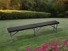 Klappbank Rattan Look