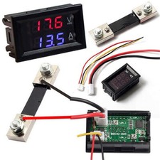 10/50/100A Voltmeter Amperemeter Shunt Ampere Dual Digital Meter Tester