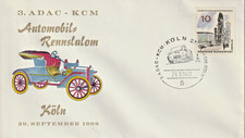 +++ KÖLN + ADAC + SONDERSTEMPEL + SLALOM + RENNEN + AUTOMOBIL + GEDÄCHTNISKIRCHE
