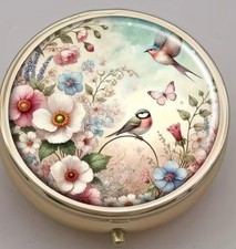 Schmuck Dose rund Metall Reise