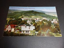Panorama Ak Bad Landeck Schlesien m Bismarckkoppe ungelaufen Beschriftungsreste