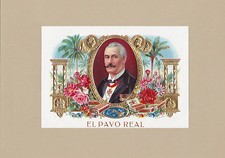 Luxus Farblithographie-Goldprägedruck-"EL PAVO REAL"-Mustervorlage