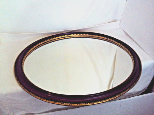Wandspiegel oval vintage - oval,