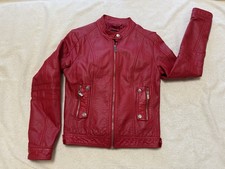 Lederjacke rot Gr. 38 (M87)