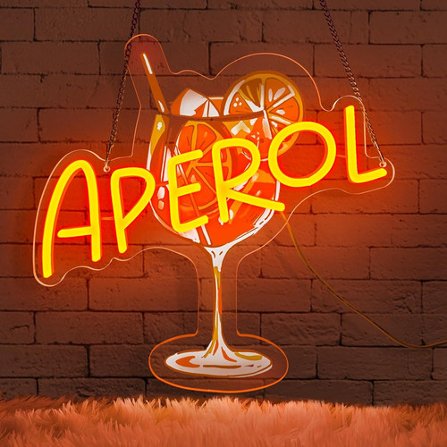 Aperol neon schild - schild, cocktail