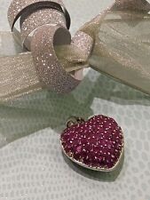 Herz Anhänger 925 Silber mit Rubin facettiert – Damen Luxus SIJ Schmuck