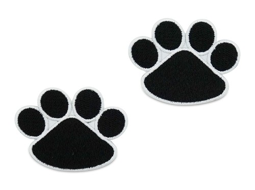 Schwarze hundepfoten patches - schwarze,