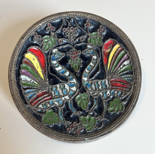 Antiker cloisonne emaille - antiker, pfau