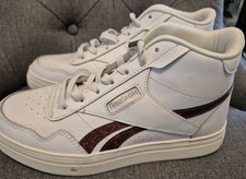 ?REEBOK  HI SNEAKER / SPORTSCHUHE - 38/5- WEISS- Leder - UNGETRAGEN - TOP?