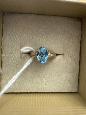 Blautopas 10kt Gold