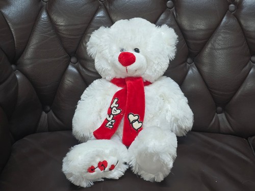 Großer weißer teddy - mit, love