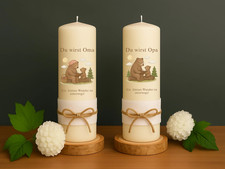 Kerze "Du wirst Oma/Opa" –