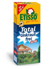 Etisso Total Unkrautfrei Glyphosat Herbizid Unkrautvernichter 250ml für 500m²