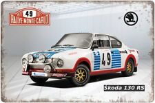 Metal sign - car Skoda 130 RS