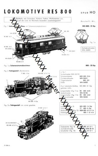 Märklin res 800 zeichnung - res,