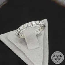 Wert 3690 € Memory Brillant Ring (ca. 1,00 carat) 585 14 Karat Weiß Gold xxyy