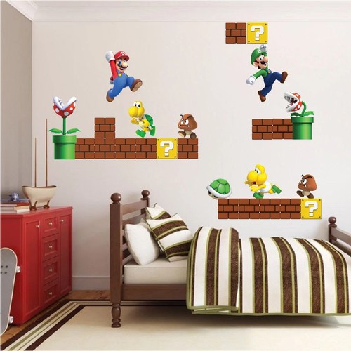 Super mario bros wandtattoo - bros,