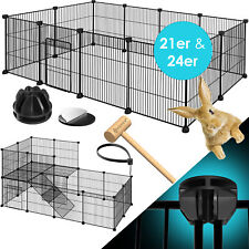 KESSER® Freigehege Kaninchen XXL Gehege Freilauf Laufgitter Laufstall mit Tür