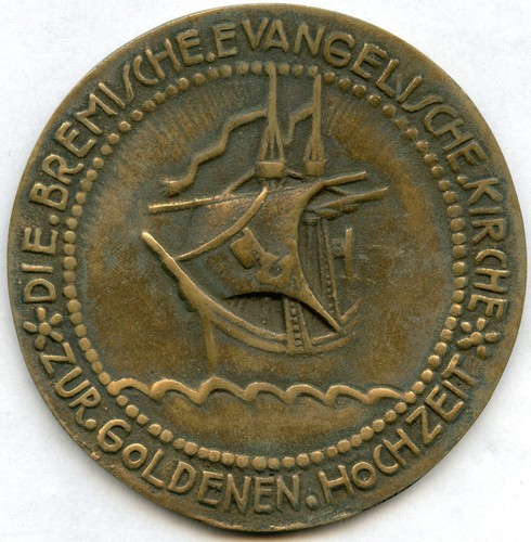 Medaille zur goldenen hochzeit - goldenen,