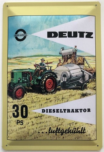 Blechschild cm deutz - blechschild, x