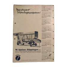 Alter Prospekt W. Speiser