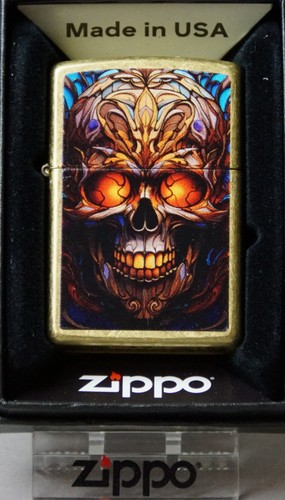 Zippo feuerzeug skull design - zippo,