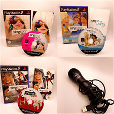 Sony Playstation 2 - PS2 -  Singstar Paket (3 Spiele mit Mikrofon) - gebraucht