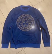 Versace Sweatshirt Medusa Pullover Gold Gr. IT 44 = 38 strass strasssteine