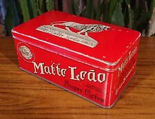 alte Matte Leao Super Extra Mate Tee Teedose Teebox Dose Box Schachtel Brasilien