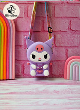 Kuromi Tasche Crossbody Bag – Lila – Kawaii Silikon Tasche mit Gurt
