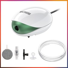 Leise Aquarium Luftpumpe 150 L mit Einstellbarem Durchfluss und Rückschlagventil