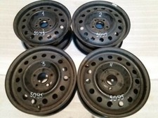 4x Stahlfelgen Nissan Almera Tino Primera P12 6,5J X 16 ET46  (5095)