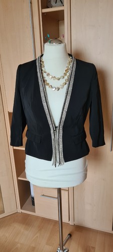 Blazer festlich satin - satin, schwarz