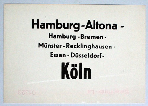Zuglaufschild
