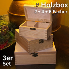 3er Set Holzkiste-Holzbox mit