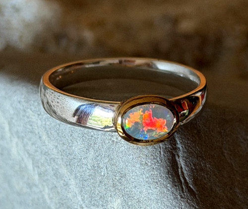 Schwarzopal ring lightning - ring,