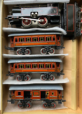 Bing Zug in Spur 0: Lok mit Tender, 3 Waggons, gebraucht, sehr schöner Zustand