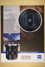 CARL ZEISS Datenblatt Distagon T* 2,8/21 Prospekt ZE, ZF.2, ZF, ZK / 2 Varianten