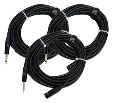 3 x Professionelles Audiokabel