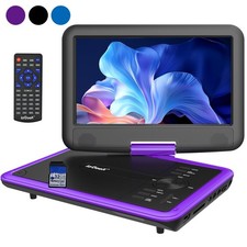 11,5" Tragbarer DVD-Player für Kinder im Auto mit Schwenkbildschirm Zonenfrei