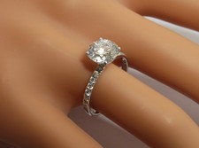 Solitaire Ring - 18K White