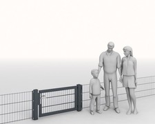 Toranlage Gartentor Forte Zaun