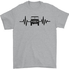 4X4 Heart Beat Pulse Off Road Roading Herren T-Shirt 100% Baumwolle