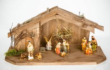 Weihnachtskrippe aus holz - weihnachtskrippe,