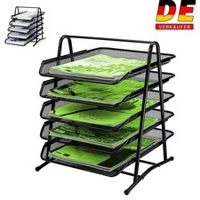 Dokumentenablage Schreibtisch-Organizer Papierablage Ablagesystem 5 Fächer