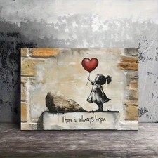 Leinwanddruck  gerahmt Banksy