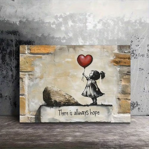 Leinwanddruck gerahmt banksy - gerahmt,