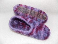 FILZIS * Filzpuschen mit Latexsohle * Gr. 37 - 38 * Handarbeit * NEU * #17