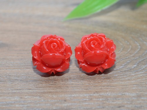 Rosen ohrclips auswahl - rosen,